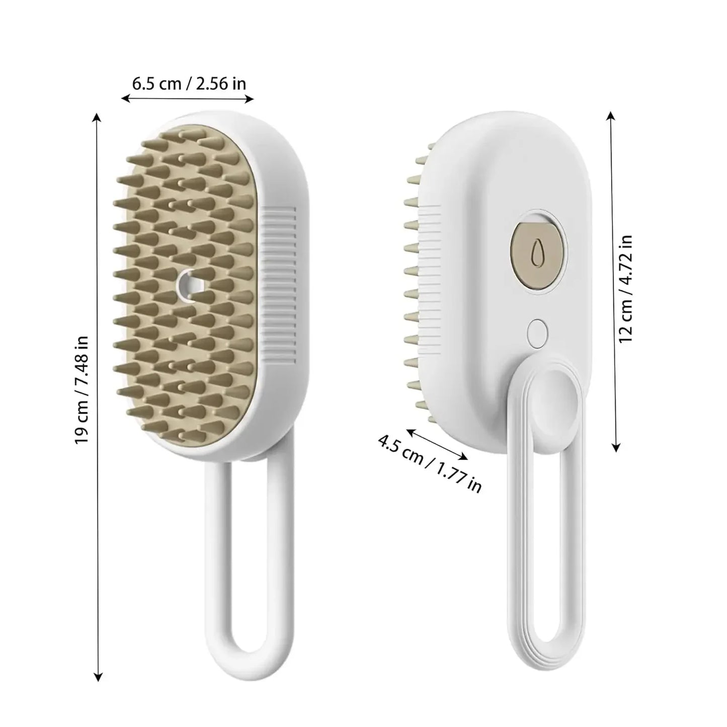3-in-1 Cat & Dog Steam Brush – Electric Pet Hair Grooming Brush for Massage, Detangling & Removing Loose Hair
